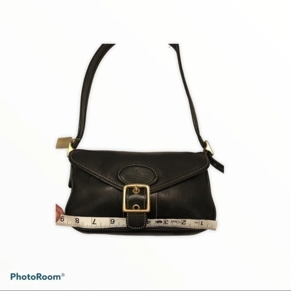 Coach ultra rare vintage Y2K mini black leather soho flap bag 9127